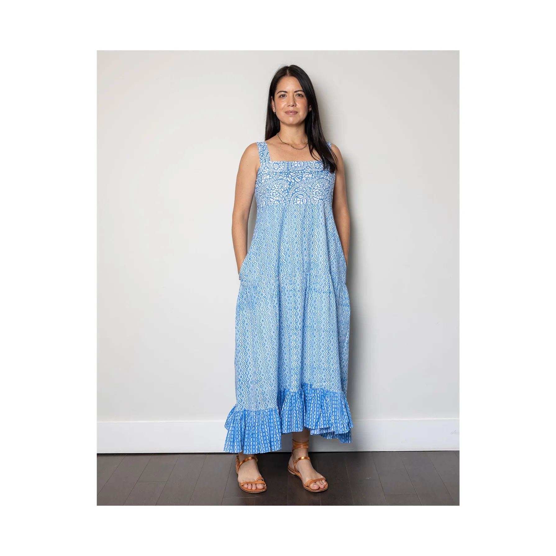 Blue Ikat