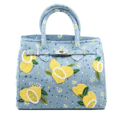 Denim Lemons Tote