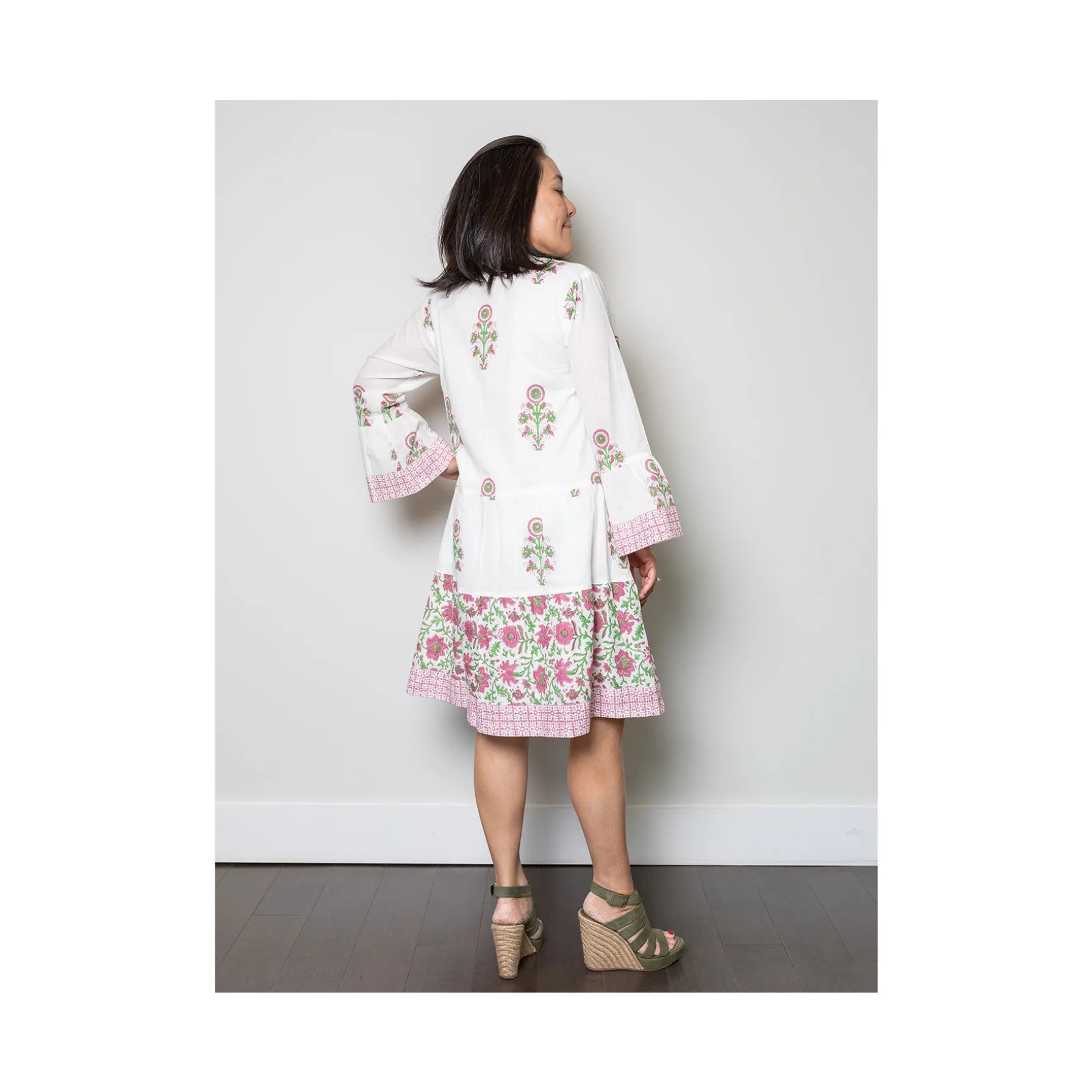 Floral Pink and Green