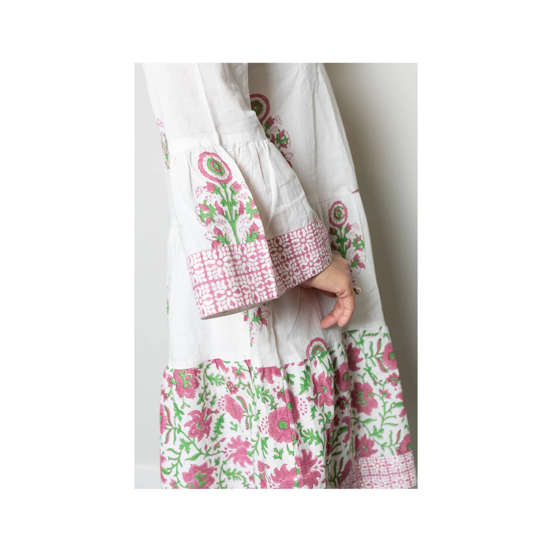 Floral Pink and Green