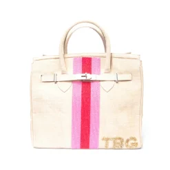 Neon Stripes and Initials