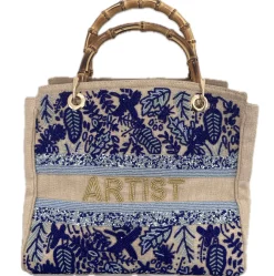 Sample ARTIST Bamboo handle Tote