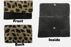 Sample: Black and Leopard clutch
