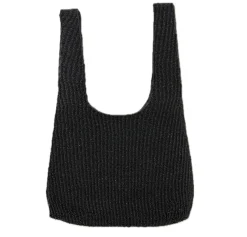 Sample Black fully beaded small tote