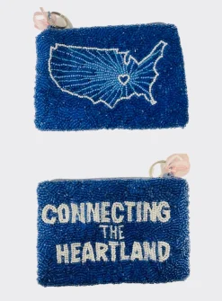 Sample CONNECTING THE HEARTLAND small coin purse