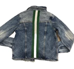 Sample emerald and white Denim Jacket XX LARGE SIZE