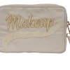 Sample MAKEUP beige cosmetic Nylon bag
