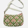 Sample peach Pink lime floral strap bag