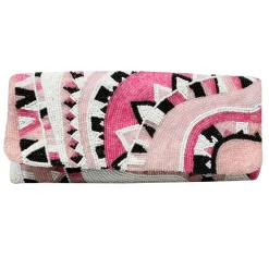 Sample: Pink and Ivory pattern Clutch