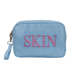 Sample SKIN blue cosmetic Nylon bag