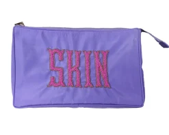 Sample SKIN purple cosmetic Nylon bag