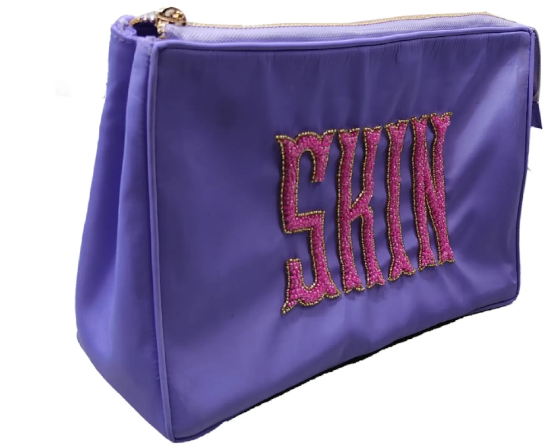Sample SKIN purple cosmetic Nylon bag